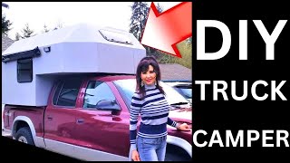 DIY Truck Camper Built in Garage  The Full Tour [upl. by Haidebez]