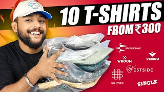 Top 10 Best TShirts From 300 for Men  Snitch Wrogn Verido TShirt Haul Review 2023  ONE CHANCE [upl. by Menides37]