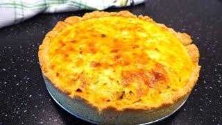 How to Make Delicious Leek Pie  Onion Quiche Recipe  Cook at home [upl. by Steffy40]