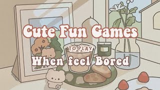 Aesthetic and Cute Fun Games to play when BORED ฅ⁠⁠•⁠ﻌ⁠•⁠⁠ฅ [upl. by Ebba]