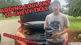 How to Add Coolant  Antifreeze to a Chevy Trax  Buick Encore [upl. by Naghem883]