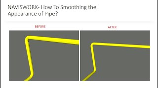 NAVISWORK How To Smoothing the Appearance of Pipe [upl. by Nihsfa256]