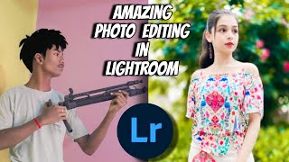 AMAZING PHOTO EDITING IN LIGHTROOM 📱 PHONE se CILICK KEY PHOTO KO DSLR📷 EDITING ON BACKGROUND BLUR [upl. by Ahsinik]