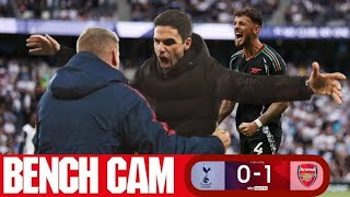 BENCH CAM  Tottenham Hotspur Vs Arsenal 01  All The Reactions And Celebrations From The NLD [upl. by Wallis]