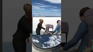 كبرتوا الموضوع يا شباب 🤔😅 سفر سياحة travel traveladvice flight flights fly flightattendant [upl. by Arrat]