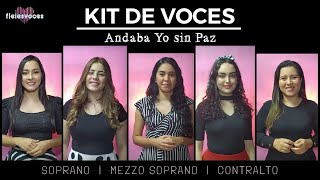 KIT DE VOZ  Andaba Yo sin Paz  Fieles Voces [upl. by Ecirtnahs]