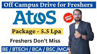 Atos Off Campus Hiring Announced For Freshers  Salary amp Eligibility  Volvo New Hiring [upl. by Lalat]