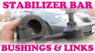 How to Replace Sway Bar Bushings and Stabilizer Links [upl. by Litnahs]