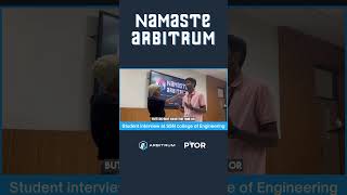 Student Insights from Namaste Arbitrum Roadshow at SSN College of Engineering Chennai 🦾 [upl. by Ajidahk]