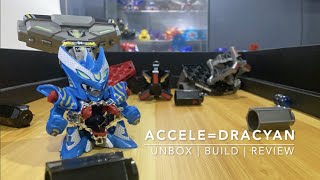 CB04 AcceleDracyan DX Try Set  Cross Fight BDaman  Unbox Build Review [upl. by Siulegroj]