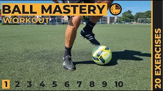 Ball Mastery Workout 1 of 10  Football Training  Homework U9U14 [upl. by Farr]