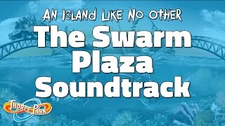 Thorpe Park  The Swarm Plaza Soundtrack [upl. by Nylrahs]