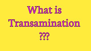 Transamination  Mechanism and examples of transamination [upl. by Erdnoed]