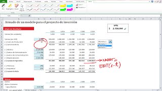 Cómo armar un modelo en Excel para un proyecto de inversión [upl. by Corie]