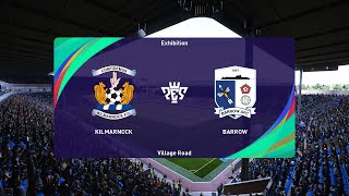 Kilmarnock vs Barrow 19072024 Club Friendlies PES 2021 [upl. by Alard]