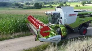 Raps dreschen mit Claas Lexion 760 Montana  LU Schwägerl [upl. by Enirroc]