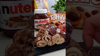 Nutella Toffifee Pancakes 😋 [upl. by Osrick449]