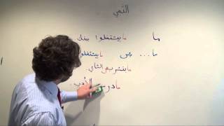 Arabic Grammar Negating Conjugated Verbs in Colloquial Egyptian and Levantine Arabic النفي بالعامية [upl. by Oeflein]