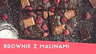 Obłędnie czekoladowe brownie z malinami 😋 [upl. by Ylatfen844]