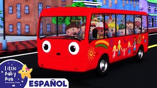 Las Ruedas del Autobús Girando van  Canciones Infantiles  Dibujos Animados  Little Baby Bum [upl. by Hester]