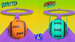 Action ball VS Rolans adventure Ball🏀Batman ball Compilation🔥which is winner🏆 level 790800 [upl. by Itsym]