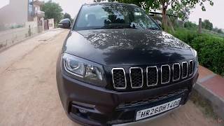 Jeep Compass Front Grill Installation On Maruti Vitara Breeza  Cost  Price  Modification [upl. by Fiester]