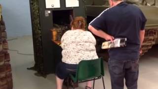 Bren gun simulator Bovington Tank Museum UK [upl. by Enneyehs]