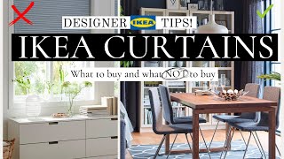 BEST AND WORST IKEA CURTAINS  TOP DESIGNER APPROVED CURTAINS amp WHAT TO AVOID  SHOP WITH ME [upl. by Ade813]