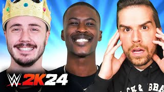 We Put 10 YouTubers in a WWE 2K24 Royal Rumble [upl. by Airbmat]