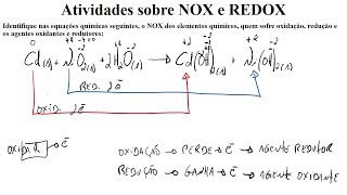 Reações de Oxirredução e NOX – Exercícios [upl. by Anitsirhcairam]