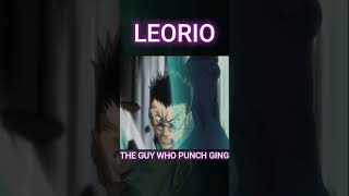 LEORIO PUNCHES GING shorts anime hunterxhunter [upl. by Evreh]