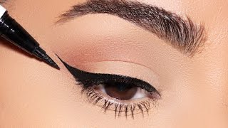 How to PERFECT WINGED EYELINER every single time Simple Beginner Friendly Technique [upl. by Ellerol681]