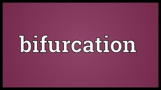 Bifurcation Meaning [upl. by Antoine631]