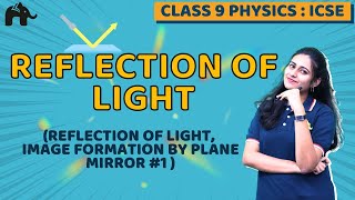 Reflection of light Class 9 ICSE Physics Chapter 7  Image formation by plane mirror 1 [upl. by Livi]