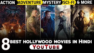 Top 8 Best Action Fantasy Hollywood Movies in Hindi on YouTube  2024 Hollywood Movies [upl. by Ruffi607]