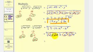 Multiplying Radicals Containing Variables [upl. by Torin]