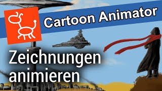 Cartoon Animator 4 Tutorial  Zeichnungen animieren und als Video exportieren [upl. by Kimitri104]