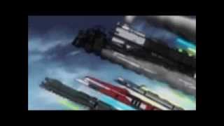 Galaxy railways Music Video Linkin park new divide [upl. by Emiolhs156]