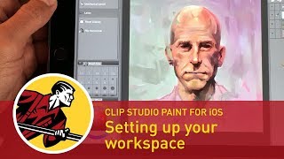 Setting Up Your Workspace  Clip Studio Paint For iPad Pro [upl. by Olva]