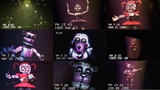 FNAF Best Funtime Show Tape Compilation  FNAF Sister Location Part 1 [upl. by Nolat]