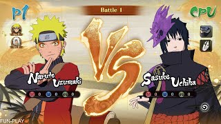 NARUTO SAGE MODE AND JIRAIYA VS SASUKEKAKASHI AND OROCHIMARU [upl. by Hercules]