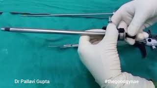 Resectoscope for hysteroscopic myomectomy How to assemble [upl. by Anidal]