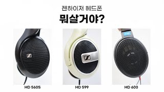 젠하이저 헤드폰 살펴보기  HD560 S HD 599 HD 600 [upl. by Refanej882]