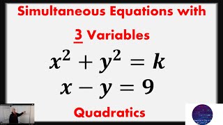 Quadratic Simultaneous Equations [upl. by Lipman]