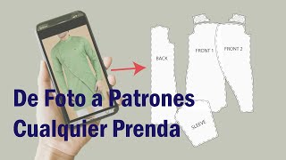 Cómo hacer patrones de cualquier prenda a partir de una foto [upl. by Anak]