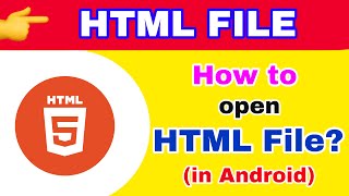 How to open HTML file in mobile  HTML file kaise open kare  HTML [upl. by Suired792]