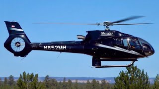 Airbus Helicopters H130 EC130B4  Maverick Helicopters  Landing at Grand Canyon National Park [upl. by Eislek]