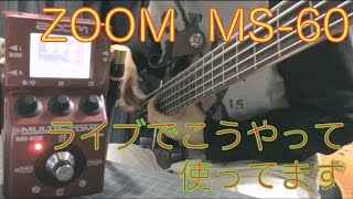 【ベース用マルチ】ZOOM MS60Bの実践的な使い方 [upl. by Mariquilla873]