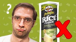 Pringles Rice Fusion Peking Duck Hoisin Sauce  CRISPS REVIEW [upl. by Adabelle415]