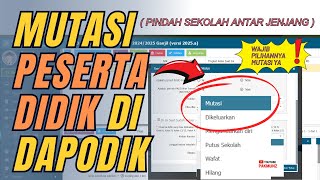 Cara Mutasikan peserta didik di Aplikasi Dapodik [upl. by Alliscirp]